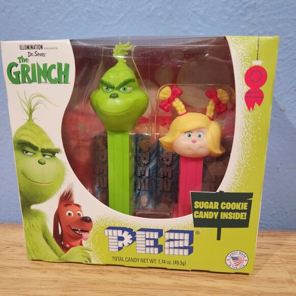 Pez Dr. Seuss The Grinch & Cindy Lou Dispensers Illumination 2019 Collectible - Picture 1 of 5
